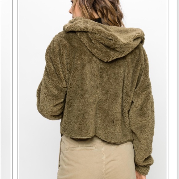 FAUX FUR HOODIE JACKET - Picture 4 of 7